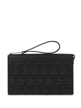 Ferragamo Clutch mit Logo-Prägung - Schwarz von Ferragamo