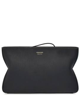 Ferragamo Clutch mit Logo-Stempel - Schwarz von Ferragamo