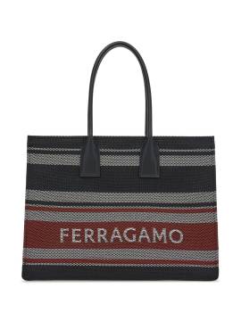 Ferragamo Klassischer Shopper mit Logo - Schwarz von Ferragamo