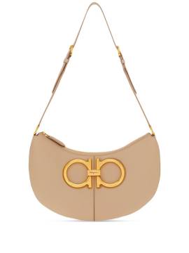 Ferragamo Schultertasche mit Gancini-Schild - Nude von Ferragamo