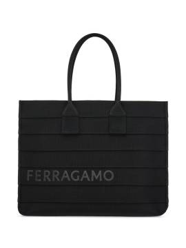 Ferragamo Shopper mit Logo-Print - Schwarz von Ferragamo