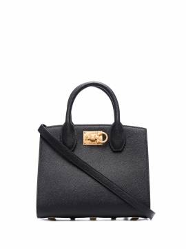 Ferragamo Kleine Studio Box-Bag - Schwarz von Ferragamo