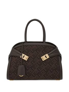 Ferragamo Kleine Hug Handtasche aus Jacquard - Braun von Ferragamo