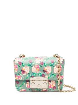 Furla Mini Tasche mit Blumen-Print - Grün von Furla