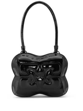 GANNI Butterfly Handtasche aus Lackleder - Schwarz von GANNI