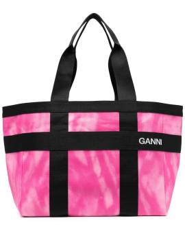 GANNI Handtasche mit Print - Rosa von GANNI
