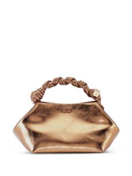 GANNI Kleine Ganni Bou Tasche im Metallic-Look - Braun von GANNI