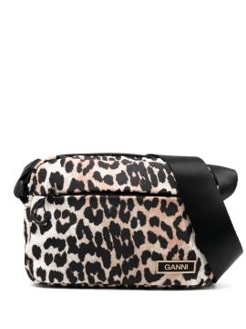 GANNI Tasche mit Leoparden-Print - Nude von GANNI