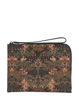 Giuseppe Zanotti Fabian Clutch mit Camouflage-Print - Braun von Giuseppe Zanotti