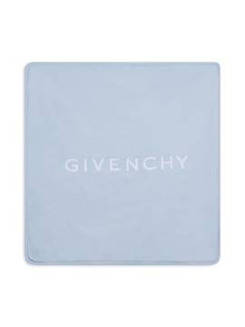 Givenchy Kids Decke mit Logo-Stickerei - Blau von Givenchy Kids