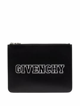 Givenchy Clutch mit Logo-Prägung - Schwarz von Givenchy