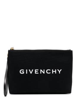 Givenchy Clutch mit Logo-Print - Schwarz von Givenchy