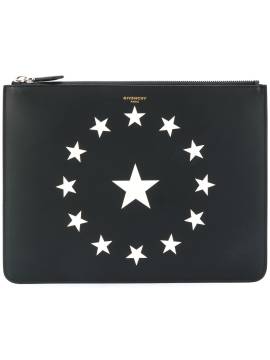 Givenchy Clutch mit Sterne-Print - Schwarz von Givenchy