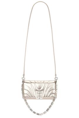 Givenchy GELDBEUTEL MIT RIEMEN 4G in Dusty Gold - Metallic Neutral. Size all. von Givenchy