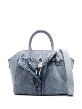 Givenchy Mini Antigona Denim-Handtasche - Blau von Givenchy