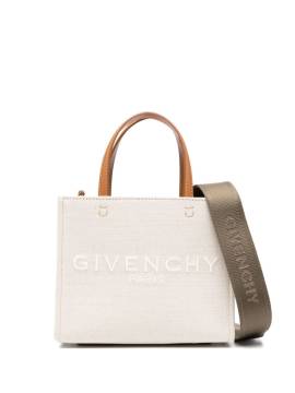 Givenchy Mini G Shopper mit Logo-Print - Nude von Givenchy