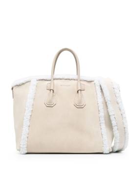 Givenchy Shopper mit Shearling-Besatz - Nude von Givenchy