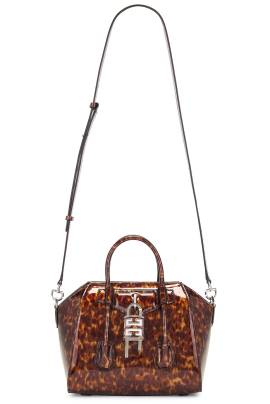 Givenchy TASCHE MINI ANTIGONA LOCK in Schwarz & Braun - Brown. Size all. von Givenchy