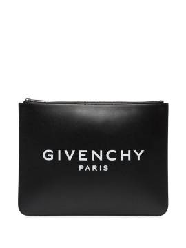 Givenchy logo-printed clutch - Schwarz von Givenchy