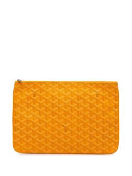 Goyard Pre-Owned 2017 Goyardine Senat MM Clutch - Gelb von Goyard Pre-Owned