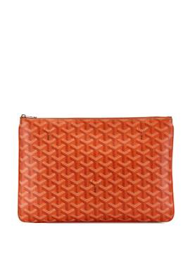 Goyard Pre-Owned 2020 Goyardine Senat MM Clutch - Orange von Goyard Pre-Owned