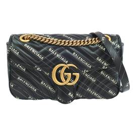 Gucci X Balenciaga Marmont Leder Handtaschen von Gucci X Balenciaga