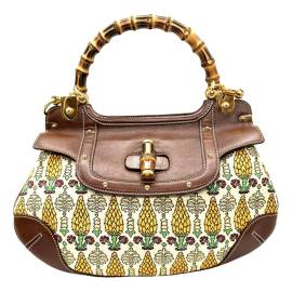 Gucci Bamboo Convertible Satchel Segeltuch Handtaschen von Gucci