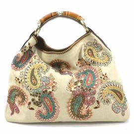 Gucci Bamboo Segeltuch Handtaschen von Gucci