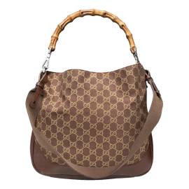 Gucci Bamboo Top Handle Segeltuch Handtaschen von Gucci
