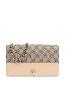 Gucci GG Marmont Portemonnaie mit Kette - Nude von Gucci