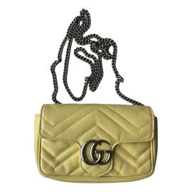 Gucci GG Marmont Chain Flap Leder Cross body tashe von Gucci