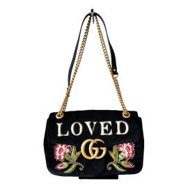 Gucci GG Marmont Chain Flap Samt Handtaschen von Gucci