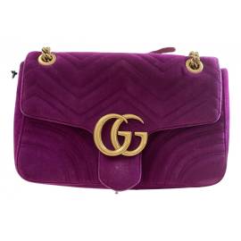 Gucci GG Marmont Chain Matelasse Samt Handtaschen von Gucci