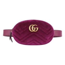 Gucci GG Marmont Oval Samt Handtaschen von Gucci