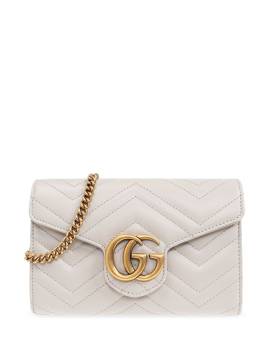 Gucci GG Marmont Schultertasche - Grau von Gucci