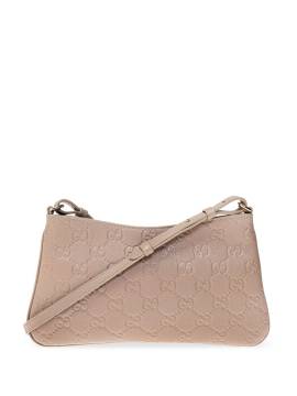 Gucci GG-emblem shoulder bag - Nude von Gucci