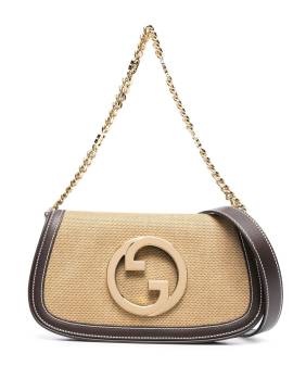 Gucci Handtasche mit Logo-Schild - Braun von Gucci