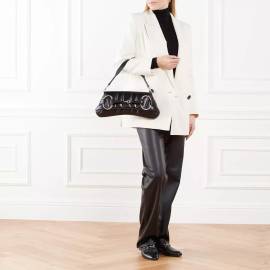 Gucci Hobo Bag - Horsebit Chain Medium Shoulder Bag - Gr. unisize - in Schwarz - für Damen von Gucci