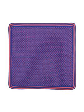 Gucci Kids Gestrickte Decke mit Square G - Blau von Gucci