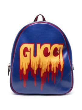 Gucci Kids Rucksack mit Logo-Print - Blau von Gucci