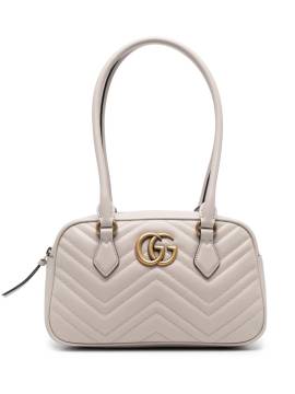 Gucci Kleine GG Marmont Schultertasche - Grau von Gucci