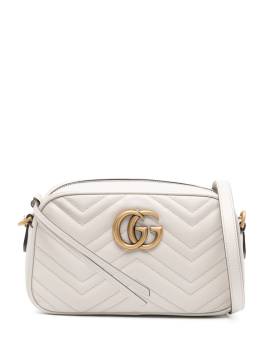 Gucci Kleine GG Marmont Schultertasche - Grau von Gucci