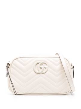 Gucci Kleine GG Marmont Schultertasche - Nude von Gucci