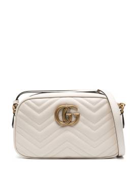 Gucci Kleine GG Marmont Schultertasche - Weiß von Gucci