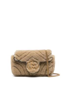 Gucci Mini GG Marmont Beuteltasche - Nude von Gucci