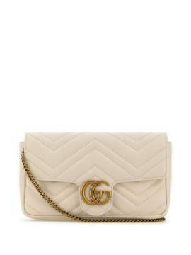 Gucci Mini GG Marmont Schultertasche - Weiß von Gucci