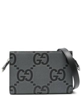 Gucci Mini Jumbo GG Kuriertasche - Grau von Gucci