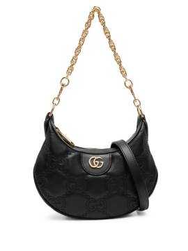 Gucci Mini Schultertasche aus Matelassé-Leder mit GG - Schwarz von Gucci