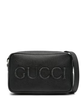 Gucci Mini Schultertasche mit Logo-Applikation - Schwarz von Gucci