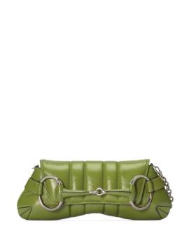 Gucci Mittelgroße Horsebit Schultertasche - Grün von Gucci